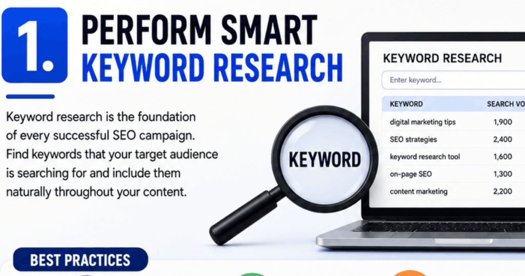 Perform Smart Keyword Research for SEO 
